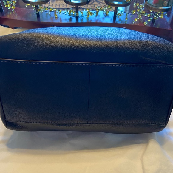 Fossil Hailey Black Leather Satchel /Crossbody bag - Picture 4 of 12